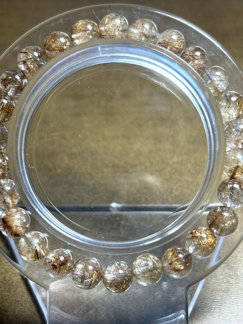 シルバールチルブレスレット7㎜　ハイグレード（新品未使用）高品質透明感針しっかり