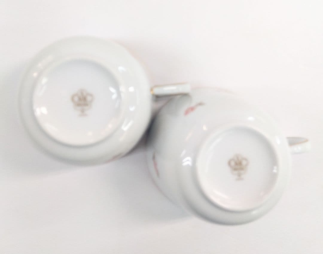 大倉陶園 コーヒーカップ 花柄 中皿 プレート 洋食器 食器 ソーサー