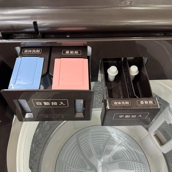 地域限定送料無料　美品【 TOSHIBA 】東芝 全自動洗濯機 AW-10SD9