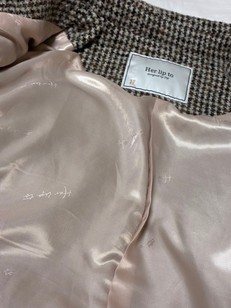 ジャケット・アウター her lip to Hemingway Check Tweed Jacket