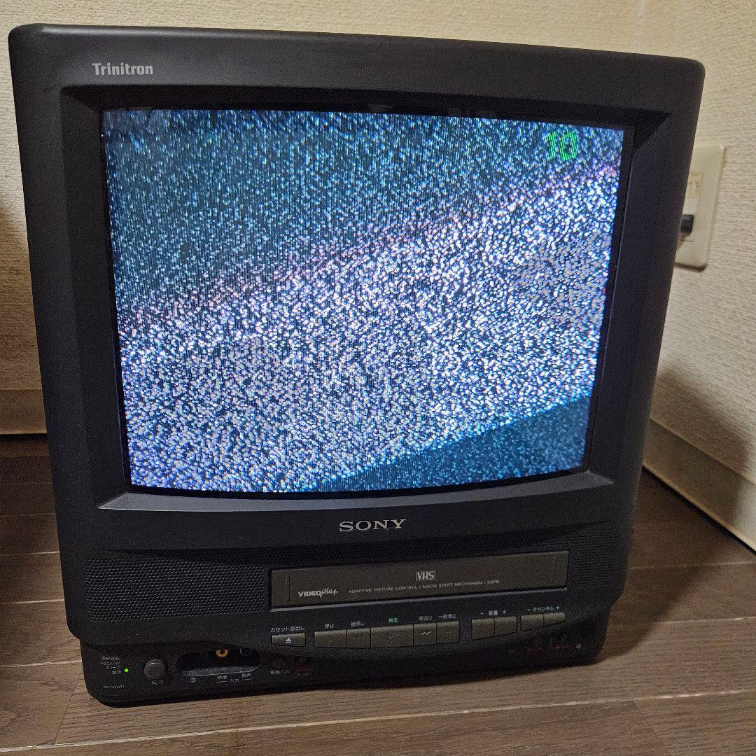 【VHS再生動作良好】SONY トリニトロン テレビデオ KV-14VHT1