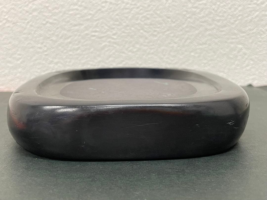 二代目 相馬羊堂作【最高級 紅渓石硯　21.5cm/1922g】共箱　相馬展夫