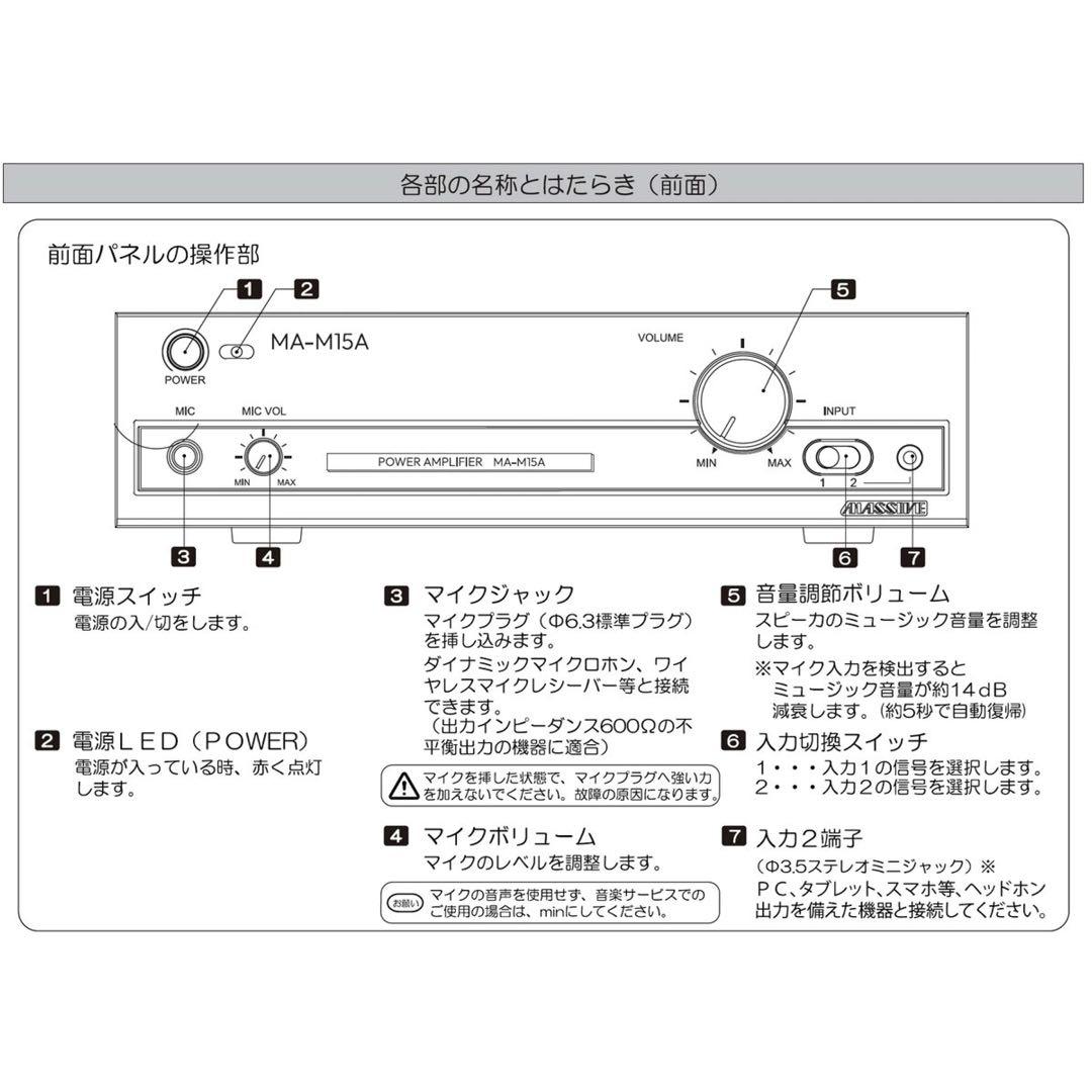 【箱入り新品未開封】MASSIVE マッシブ MA-M15A ◆ パワーアンプ