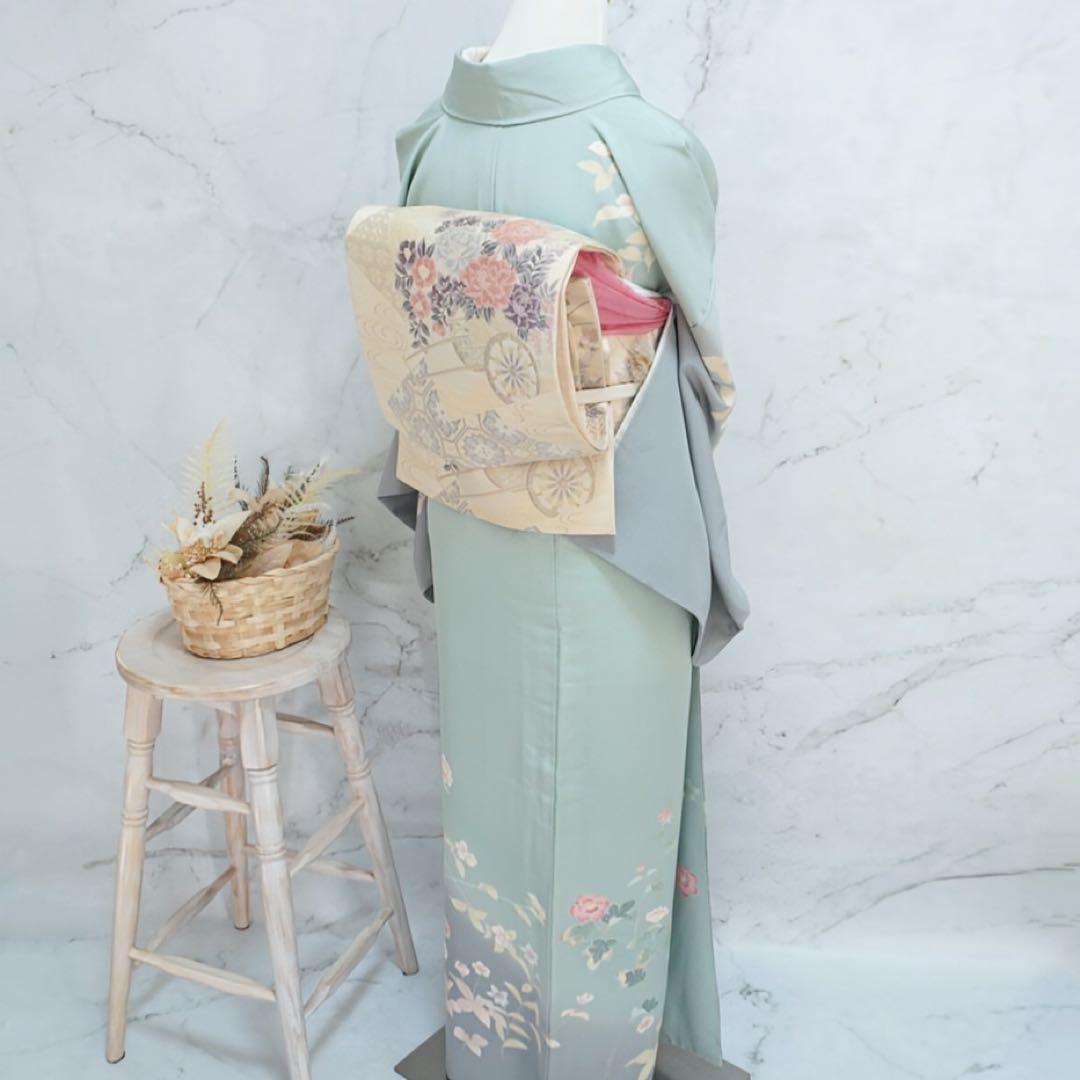 訪問着 フルセットa490卒業式　入学式　お宮参り　結婚式　七五三　落款