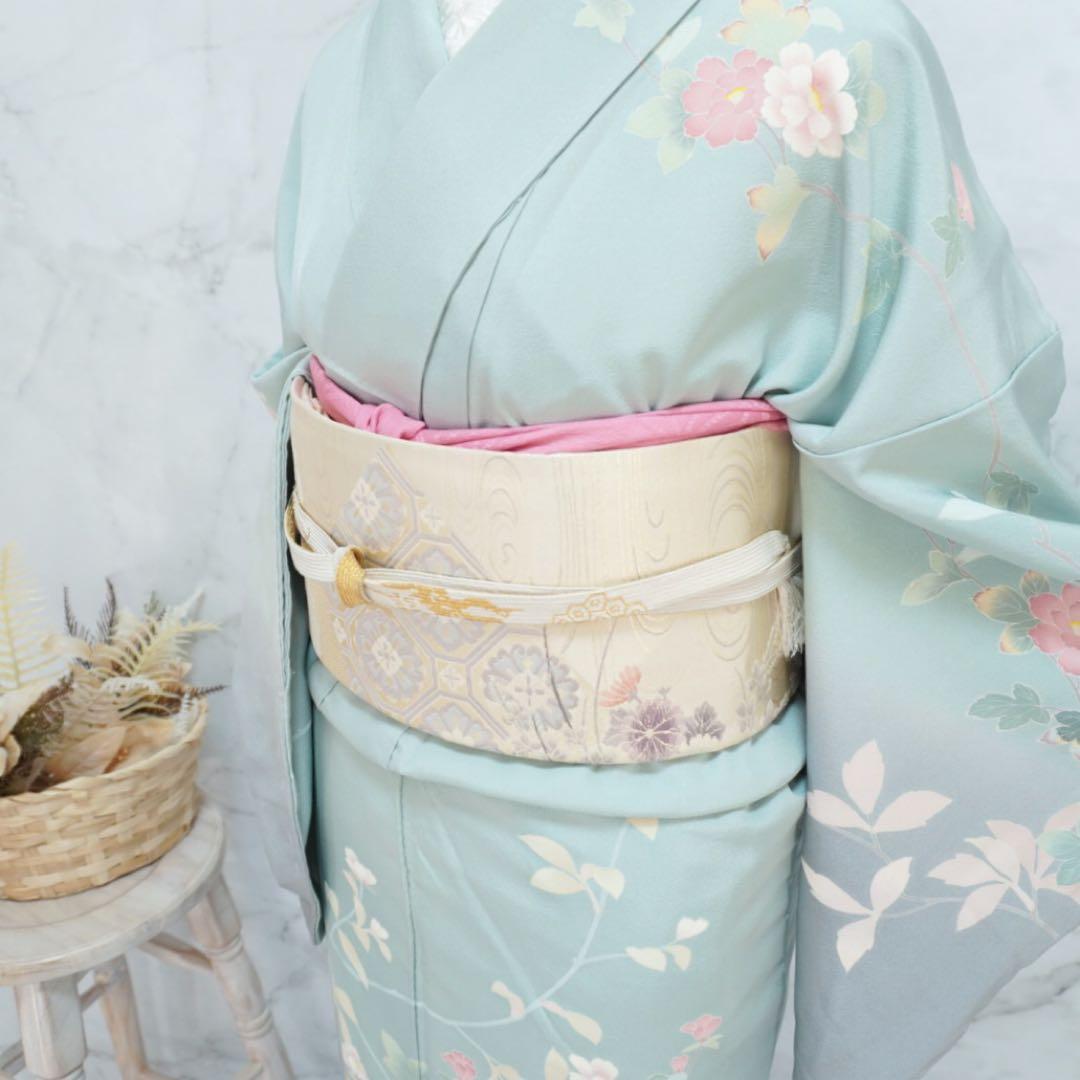 訪問着 フルセットa490卒業式　入学式　お宮参り　結婚式　七五三　落款