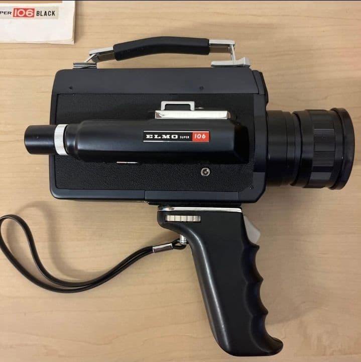 8ミリフィルムカメラ ELMO SUPER 106 作例あり フィルム付き