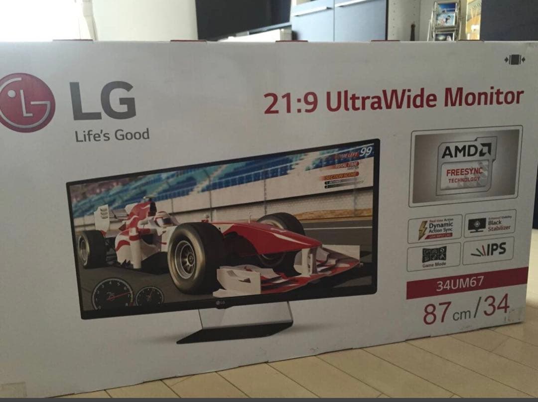 【美品】LG 34型ウルトラワイドモニター LG 34UM67-P 34インチ