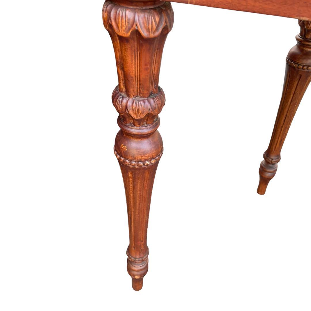 英国アンティーク コンソールテーブル　飾り台　花台　電話台 引き出し付き