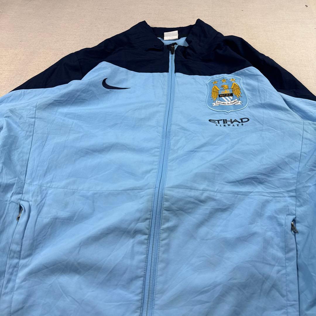 13-14 NIKE マンチェスターシティ サッカー ナイロンジャケット L