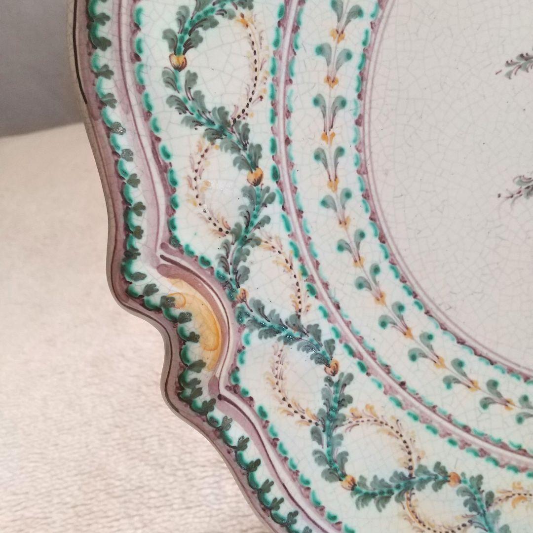 美しい鳥の絵皿・壁掛け・海外大皿・海外インテリア