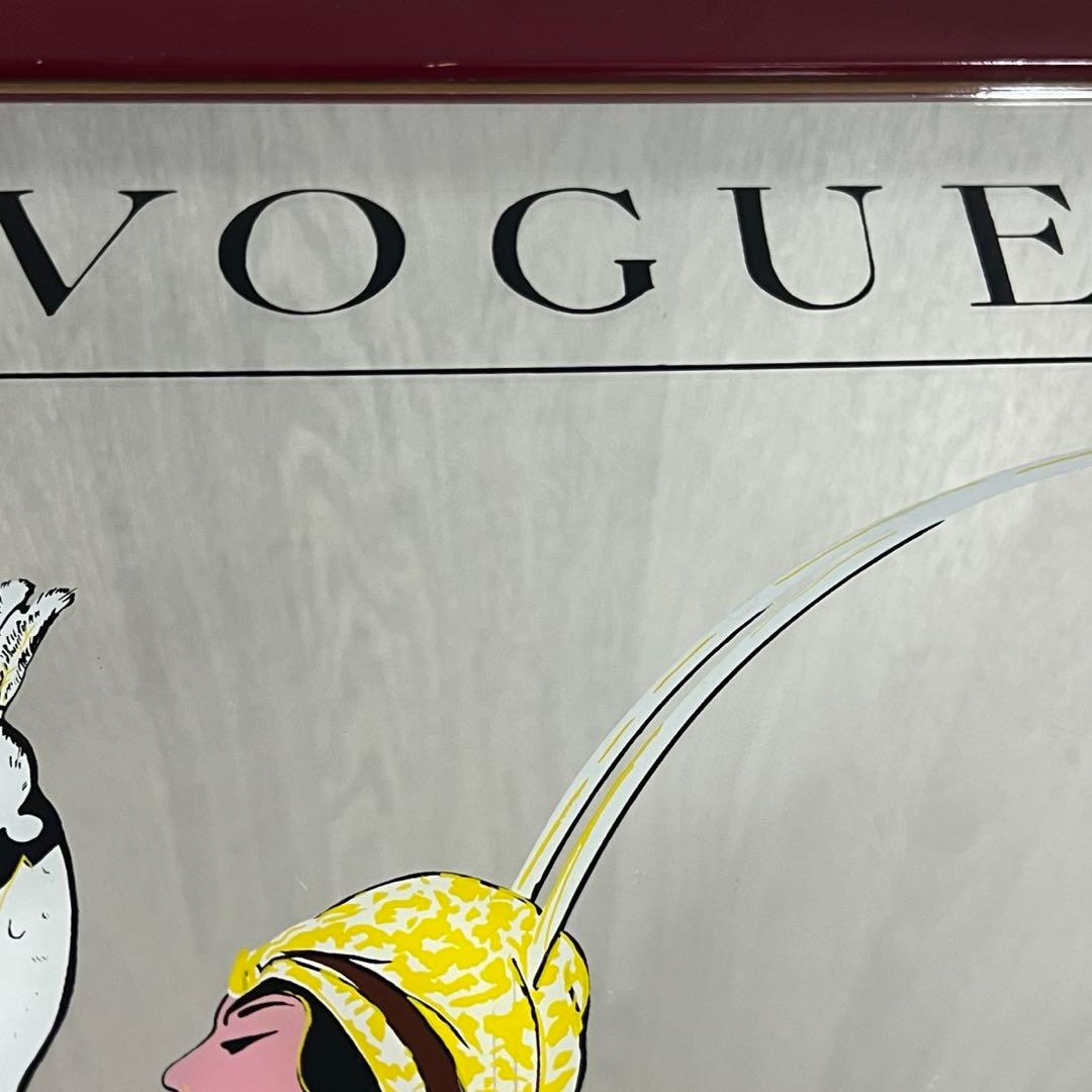 希少 レア 54×74 ヴォーグ パブミラー アンティーク 鏡 インテリア 壁掛