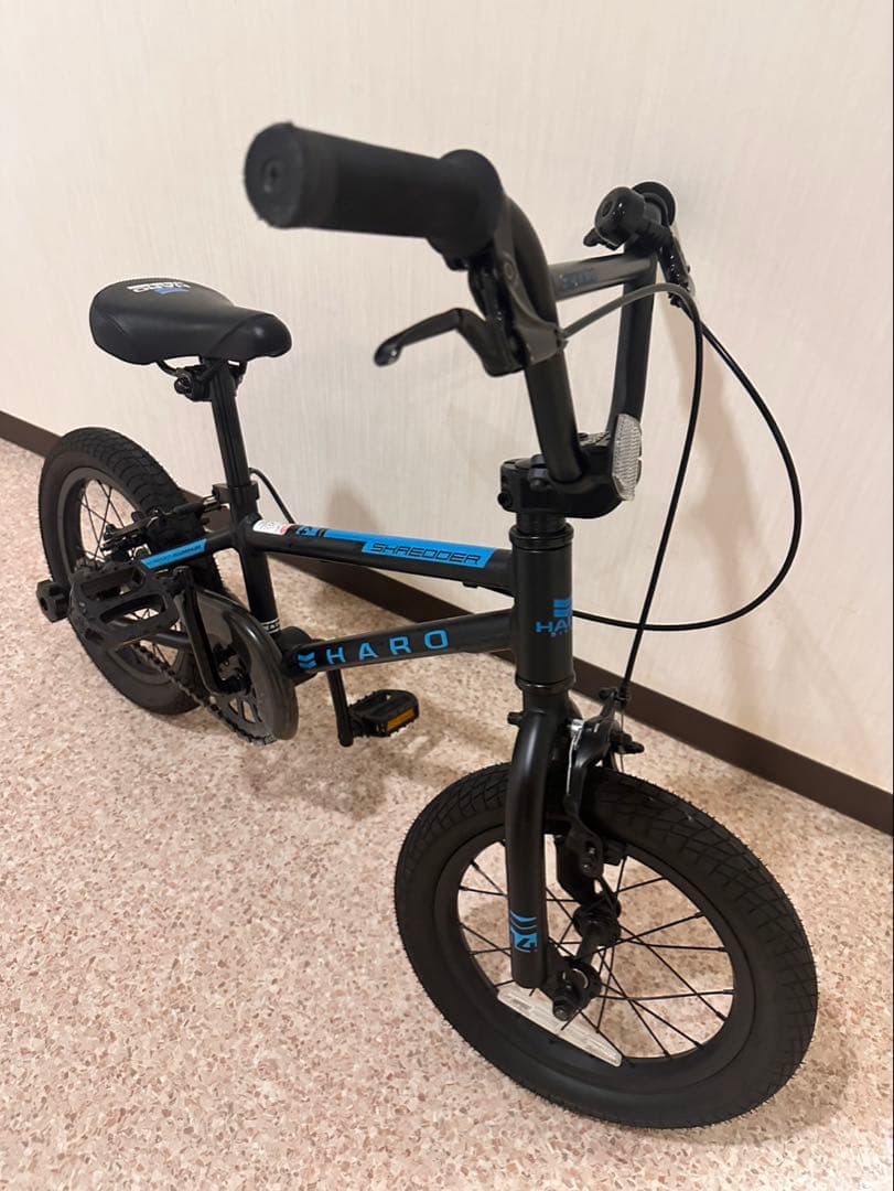 HARO BMX バイク ブラック・ブルー　14イン補助輪　　渋谷区引き取り限定