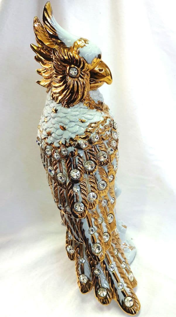 スワロフスキー オウム 置き物 イタリア製