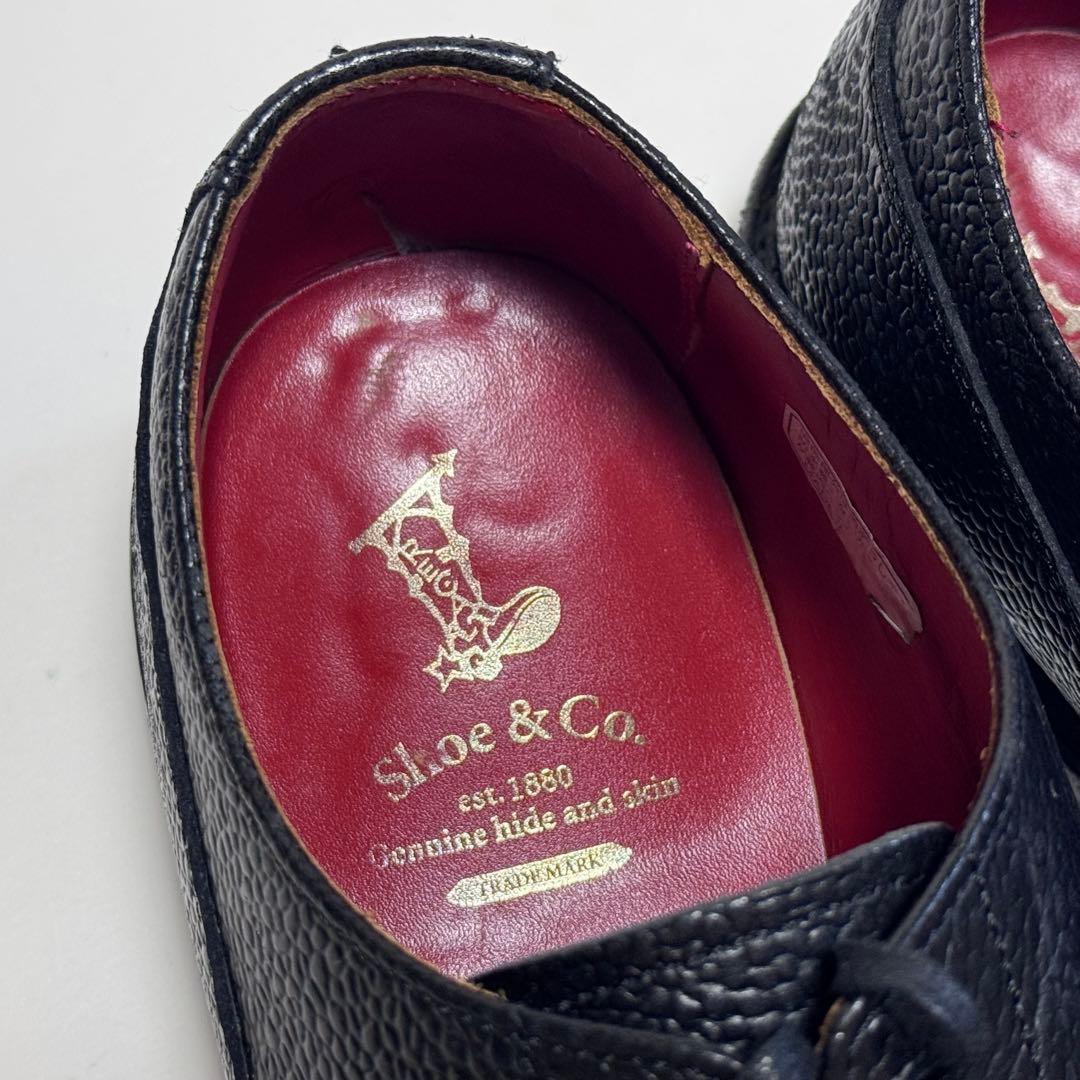 REGAL shoe&co. シボ革 Uチップ レザーシューズ 25cm