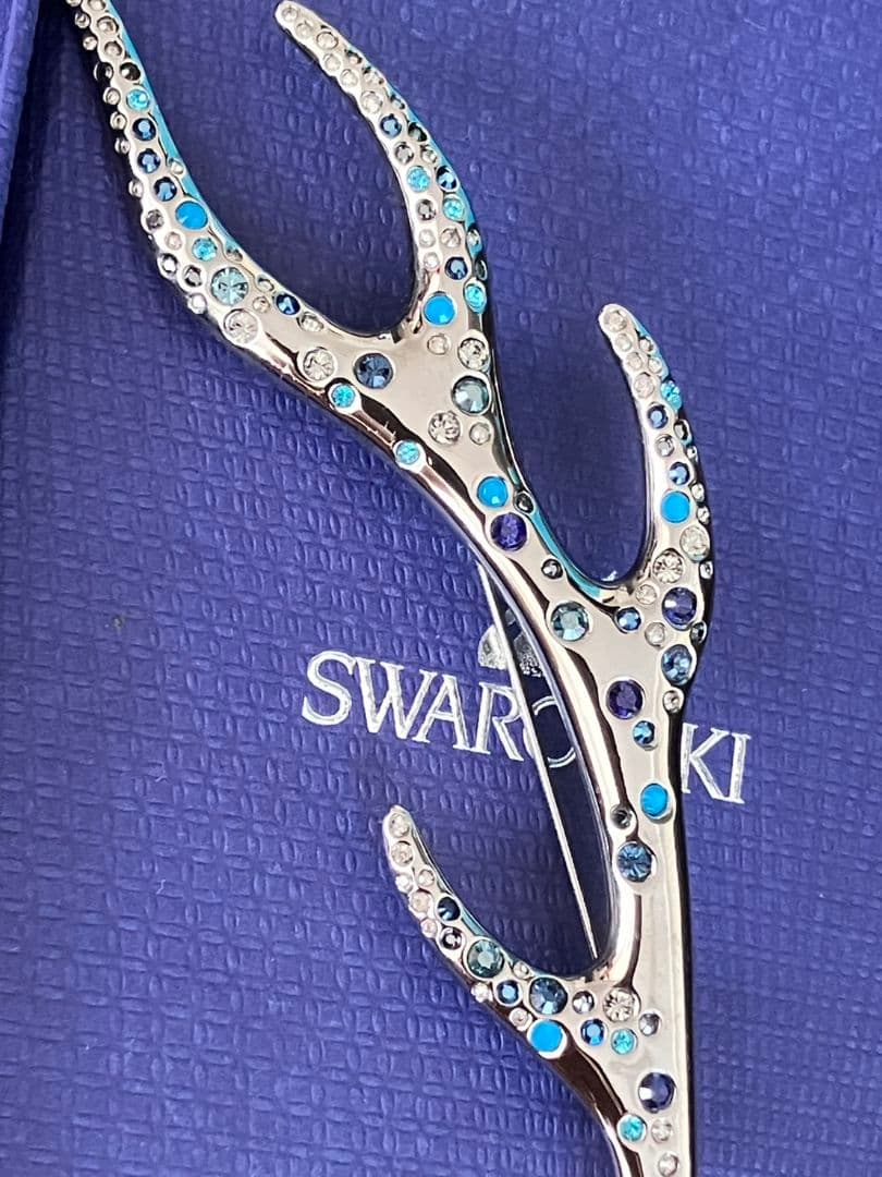 ★SWAROVSKI　スワロフスキー　ブローチ　雄鹿の角