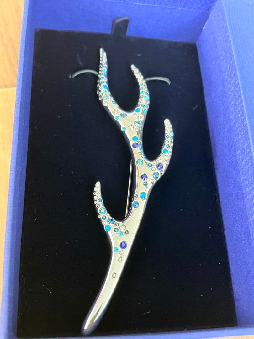 ★SWAROVSKI　スワロフスキー　ブローチ　雄鹿の角
