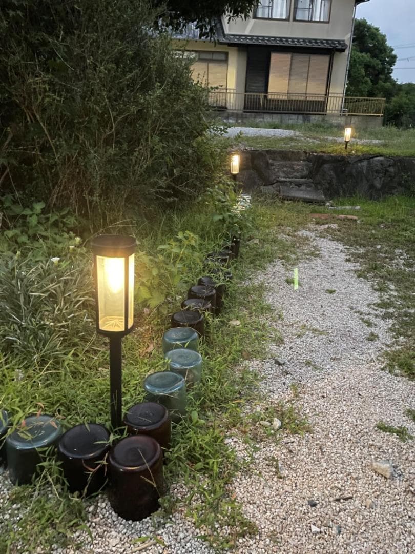 ソーラーライト8個セット 屋外ガーデンライト