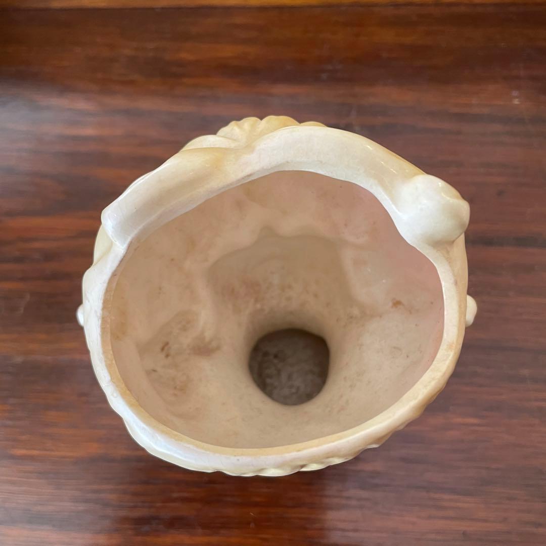 希少品！ 50's　貴婦人の花瓶　JAPAN製　陶器女性アメリカアンティーク雑貨