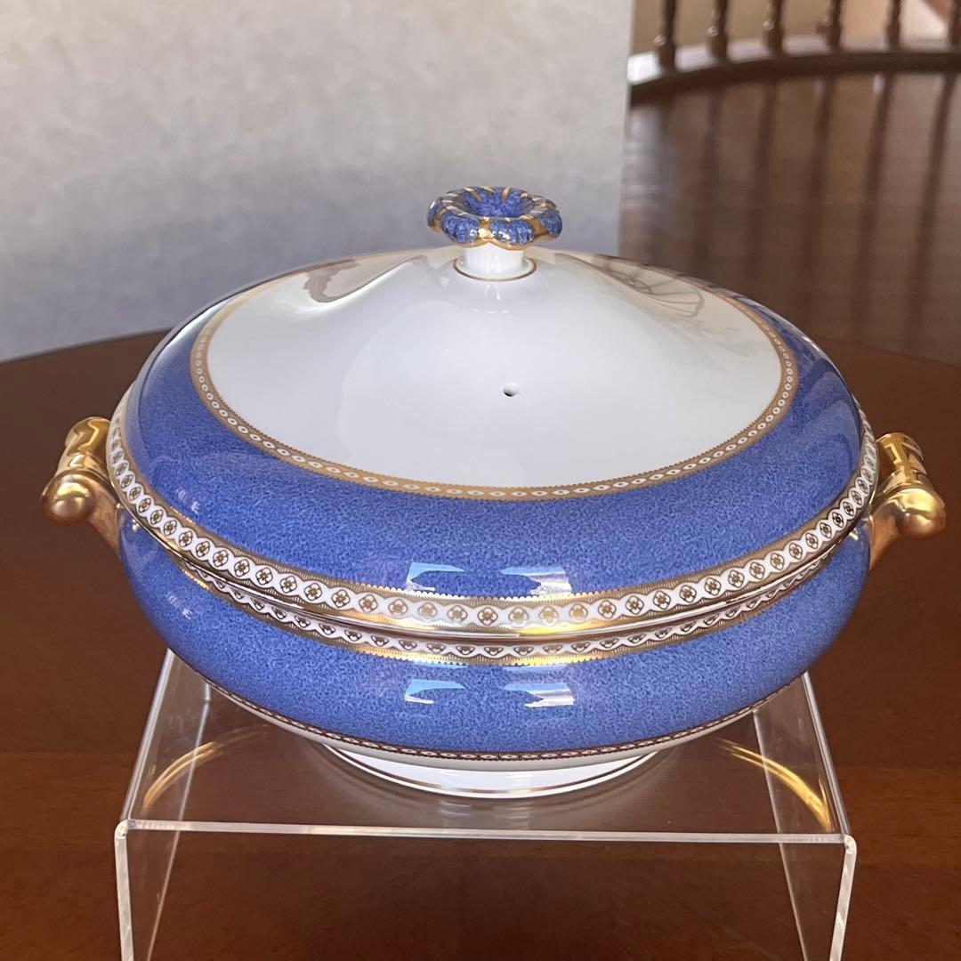 【希少品】ウェッジウッド★ユーランダーパウダーブルー★カバードベジタブル