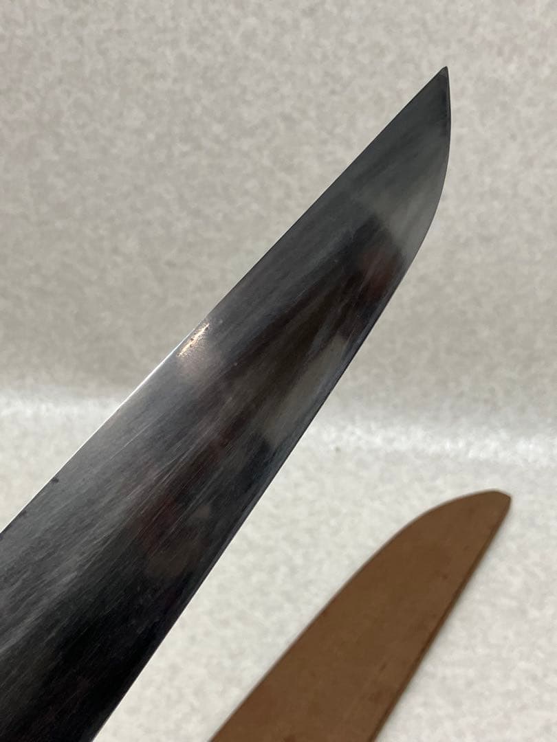 大きめ 職人手作り 和包丁 鎌型包丁 刃渡り約31cm 全長47.5cm