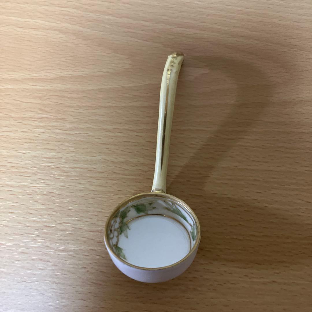 3. オールドノリタケ、M Nippon印　ボウル、ソーサー、スプーンのトリオ