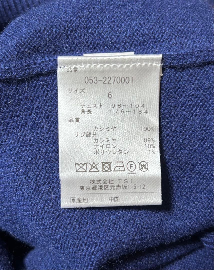 パーリーゲイツ　カシミヤ100%セーター　サイズ6