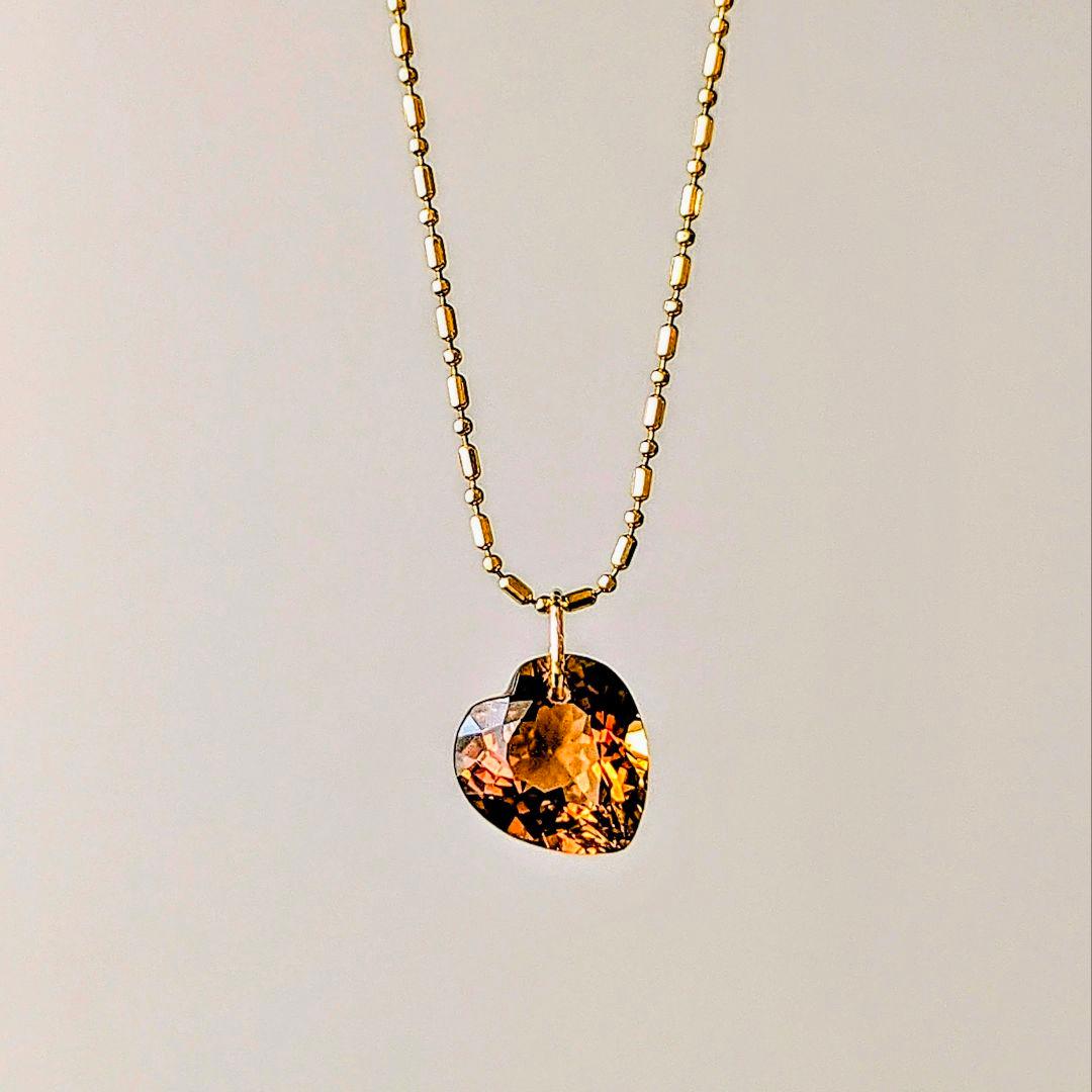 ♢N♢K18ブラウントパーズ 5ct ネックレスチャーム ペンダントトップ