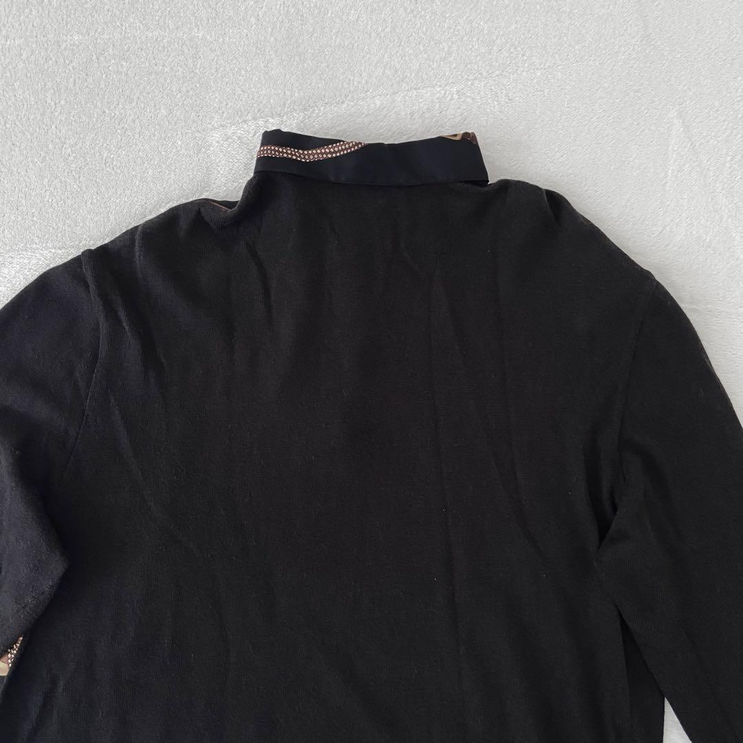 美品　HERMES Festival柄　スカーフ　馬具　シルク　ニット　カシミヤ