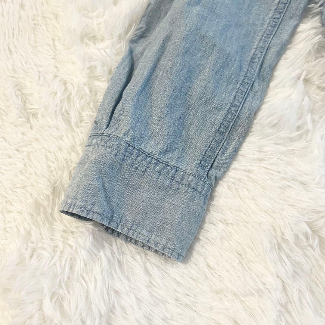 ポロラルフローレン ドローストリングシャンブレー フーデッドシャツ 2WAY