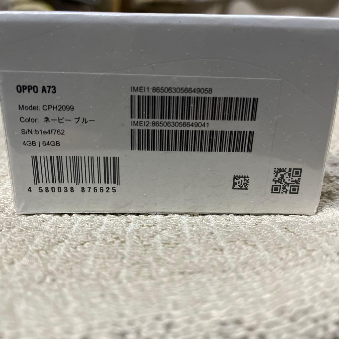 OPPOA73 ネイビーブルー