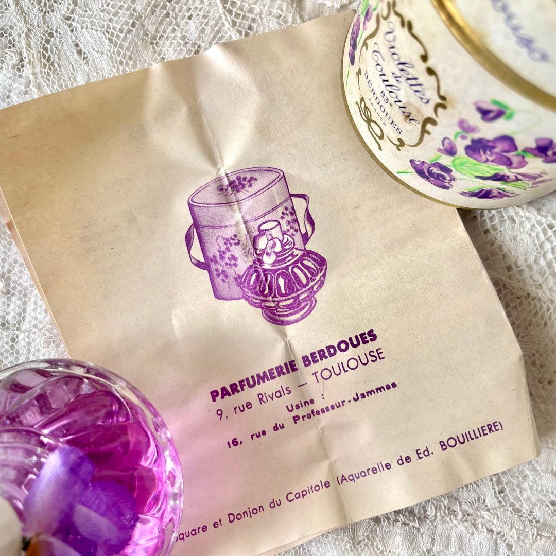トゥルーズすみれのオードトワレ　ボックス&説明書付き　フランスアンティークスミレ