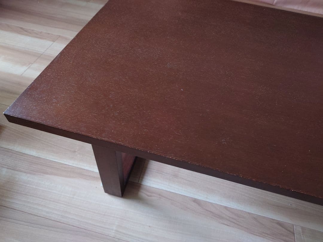 ブラウン木製　リビンググテーブル　幅110cm