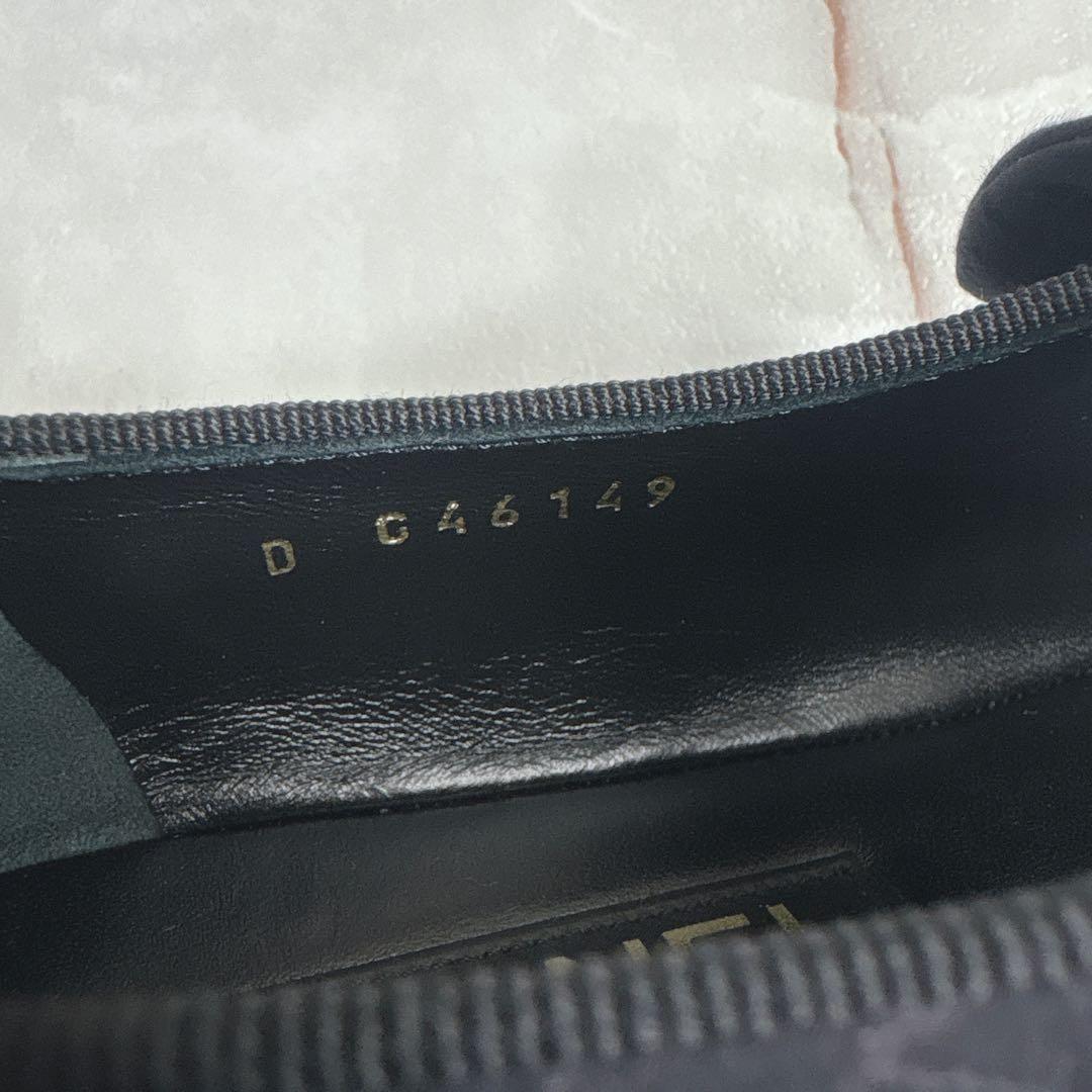シャネル　CHANEL G46149 フラットシューズ　メリージェーン　黒