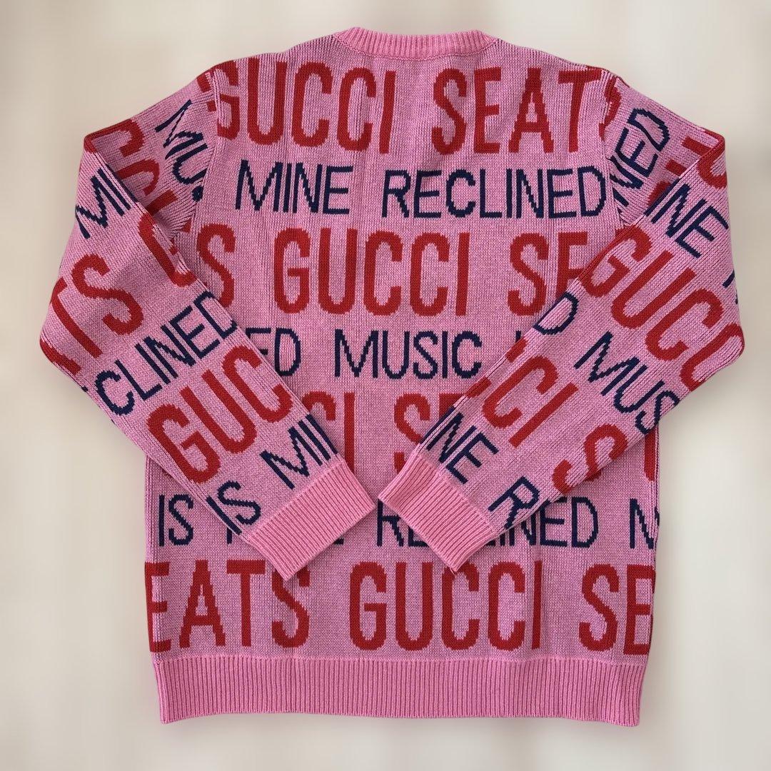 2*2様 【L】GUCCI ジャガードニット　100周年　ピンク