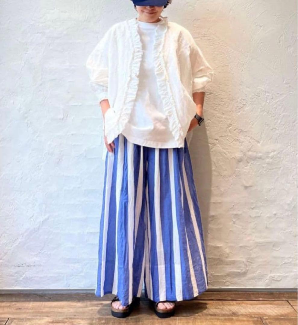 ・journal standard luxe CLシャンブレー フリルブラウス