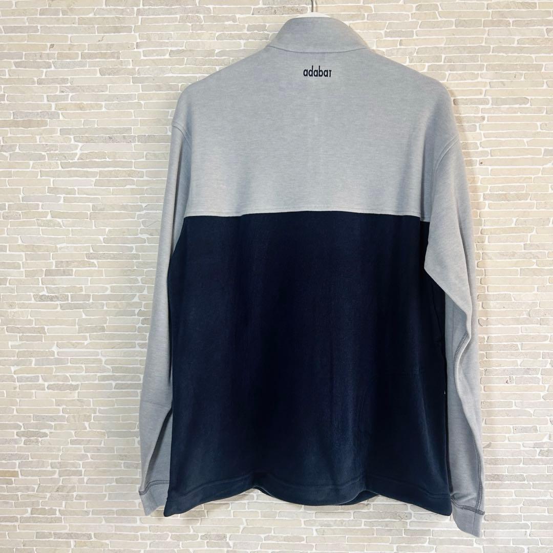 【adabat新品】防寒 あったか❗️バイカラー ジップアップシャツ LLサイズ