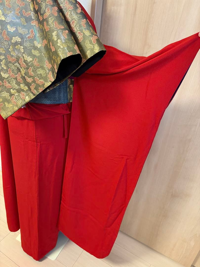 saki様 振袖のみ　赤 刺繍 sMH2511051