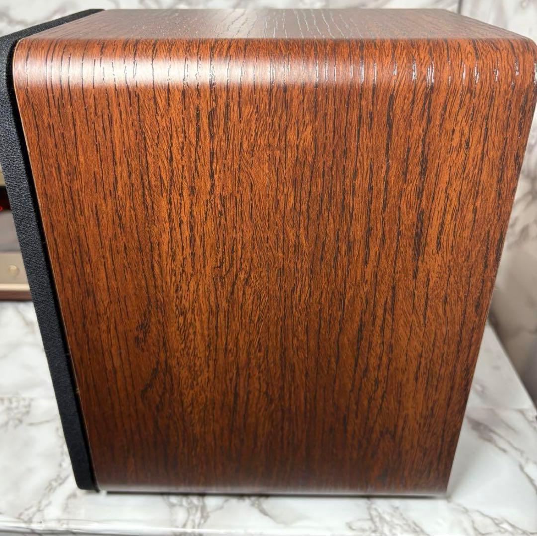 美品　SMC-300BT 真空管ハイブリッドアンプ搭載 ステレオ　木目　ブラウン