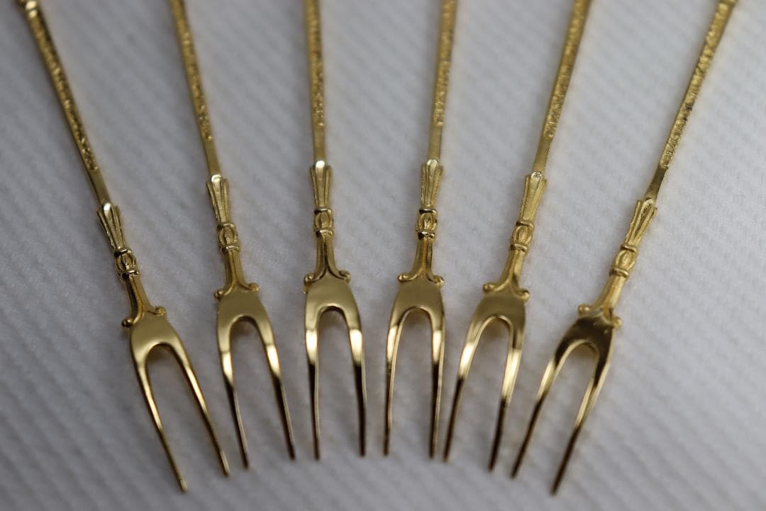 クリストフウィドマン■スターリング製フルーツピック6本セット■デコラ・クラシック