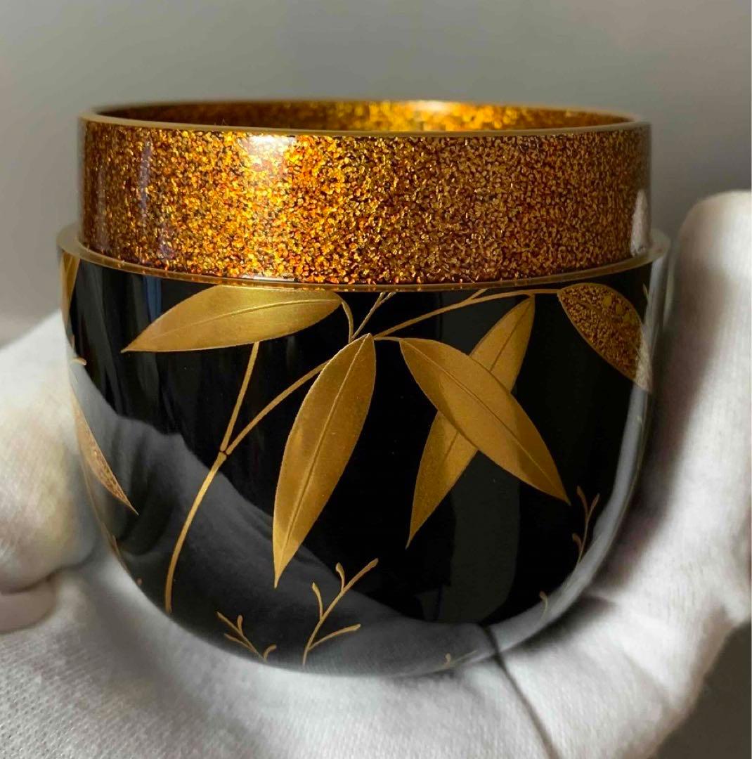 茶道具　露笹大棗　徹