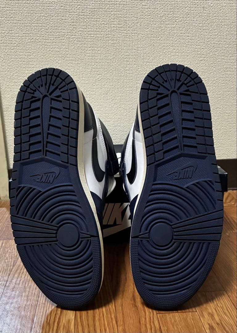 【箱付】ナイキ エアジョーダン1 レトロ ハイOGミッドナイト ネイビー