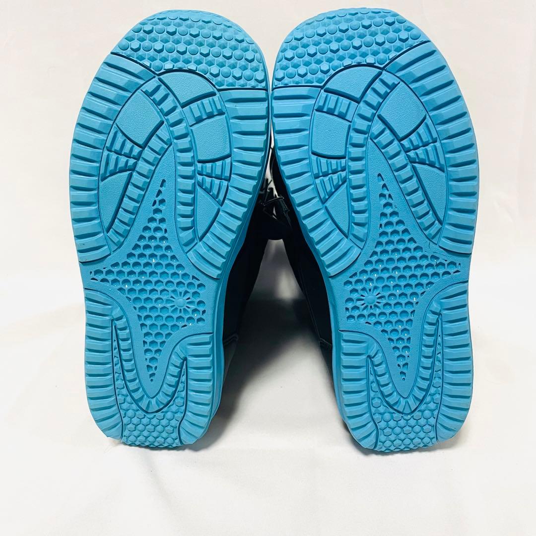 【未使用に近い】 SLQ スノーボードブーツ BOA 24.0/24.5 黒×青