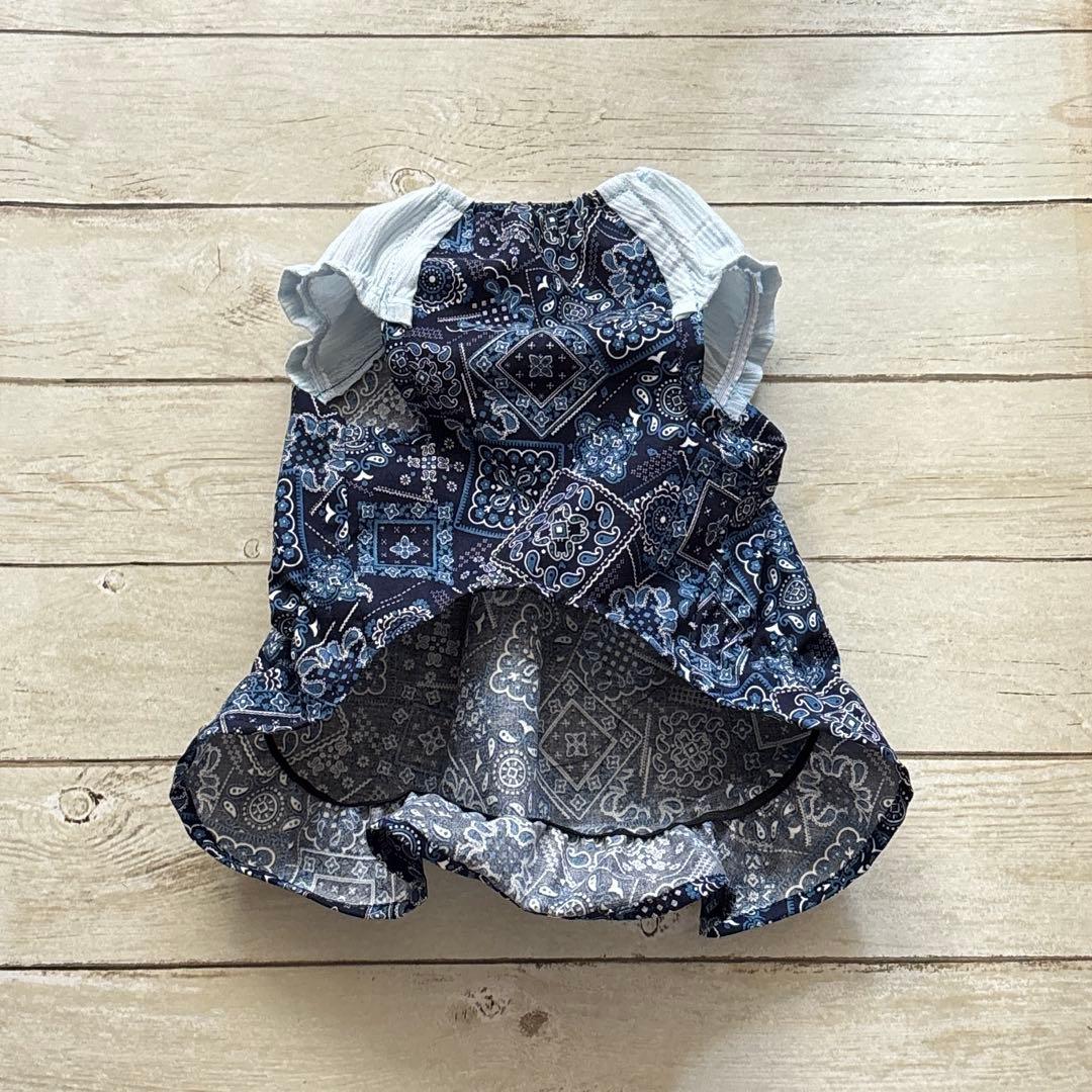 まるもは　ハンドメイド犬服　ワンピース Sサイズ