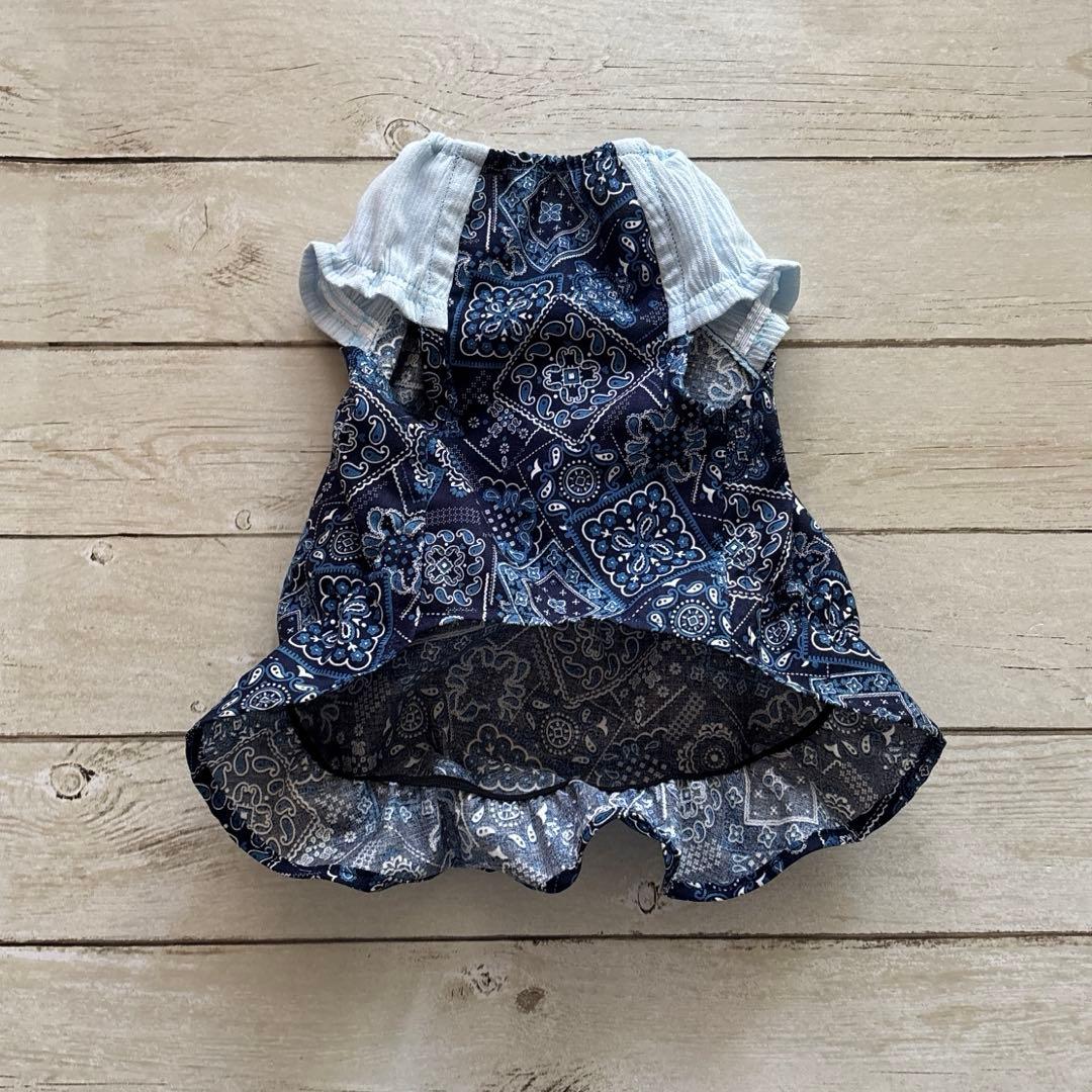 まるもは　ハンドメイド犬服　ワンピース Sサイズ