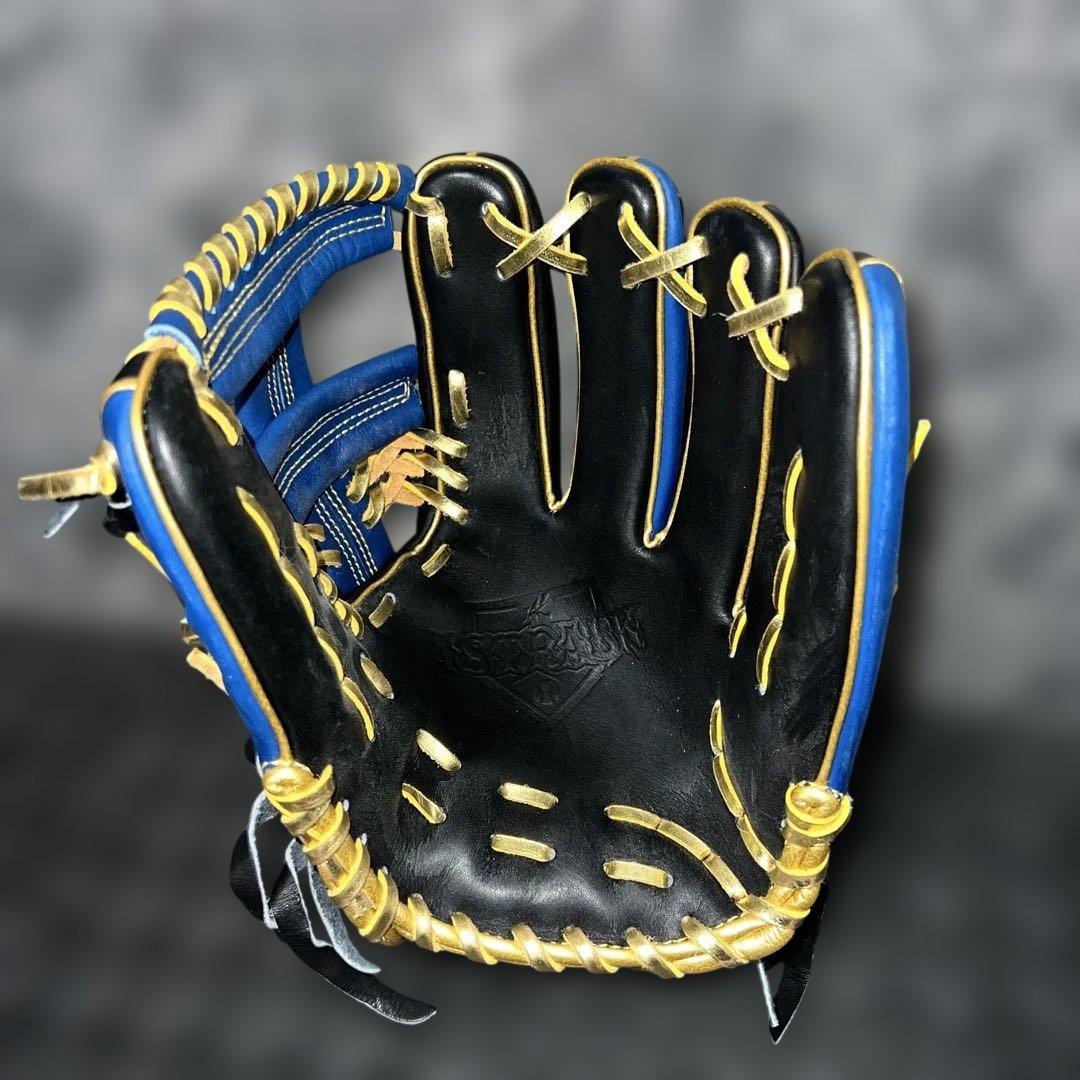 アストラルK 軟式グローブ 黒/青/黄