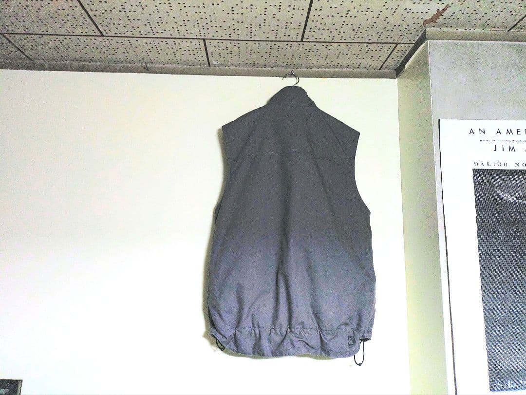 ❐Carhartt ⚪グレー ダブルジップ【ドローコード付き】ベスト