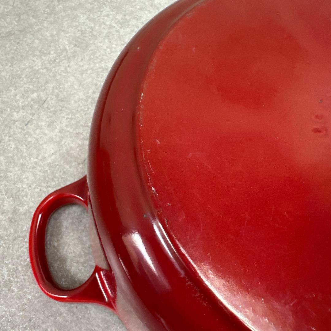 LE CREUSET ルクルーゼ ココット ロンド チェリーレッド 22cm