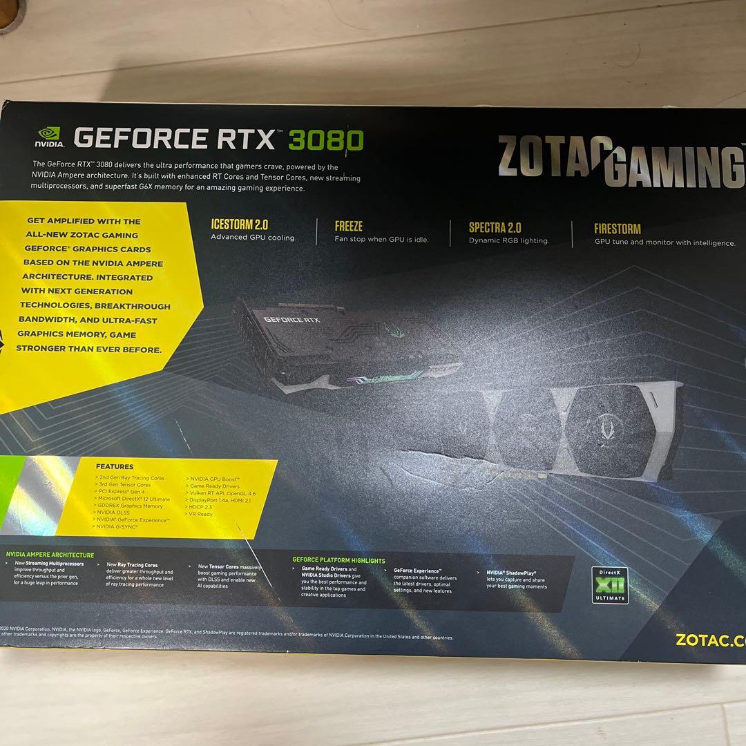 ZOTAC RTX3080 Trinity 動作品