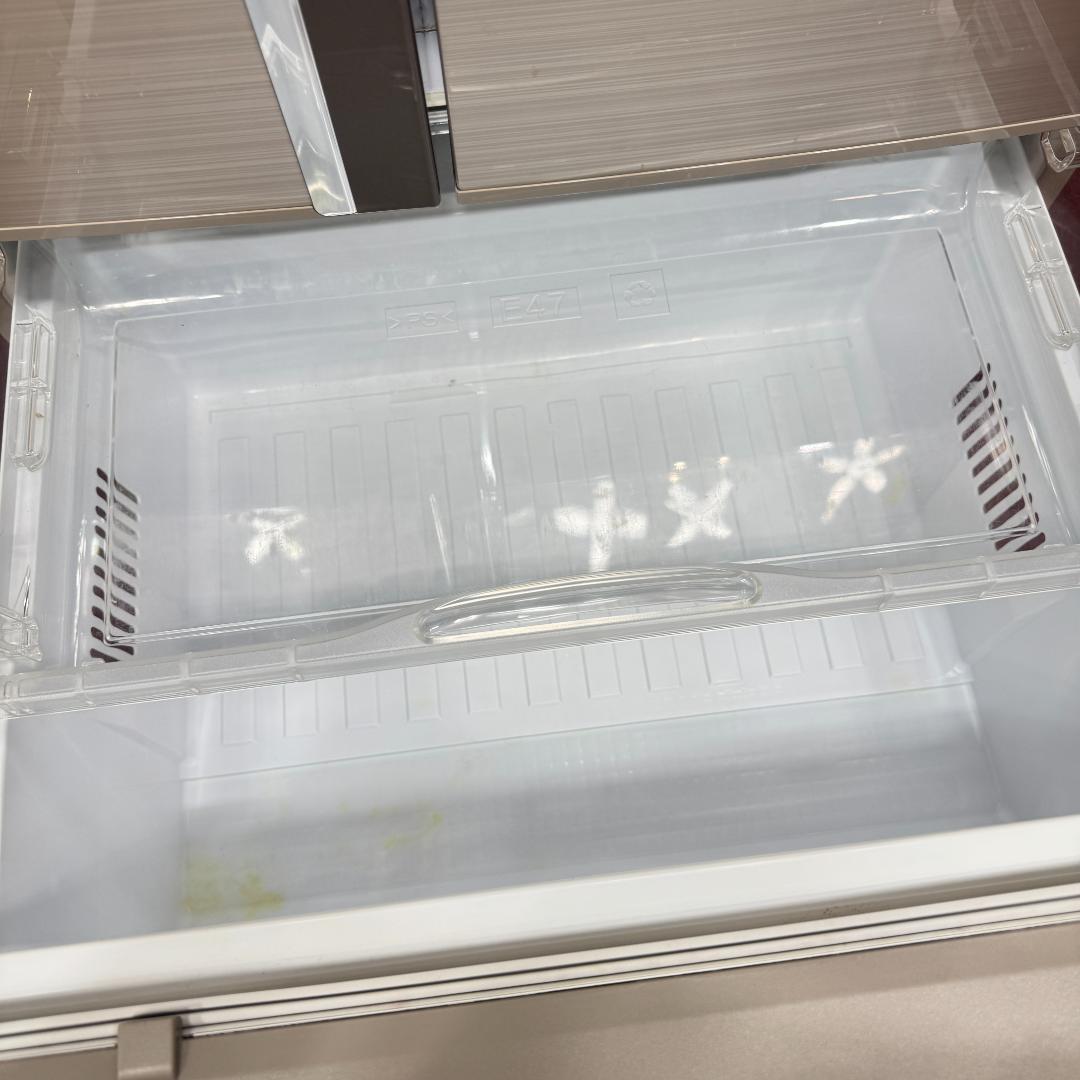 東京23区送料無料　美品三菱６ドア冷蔵庫435L　製氷機有2016年製　洗浄済み