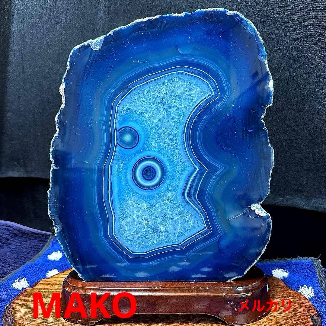 M1821☆ブルー瑪瑙原石5.0Kg☆天然石　原石☆N51010